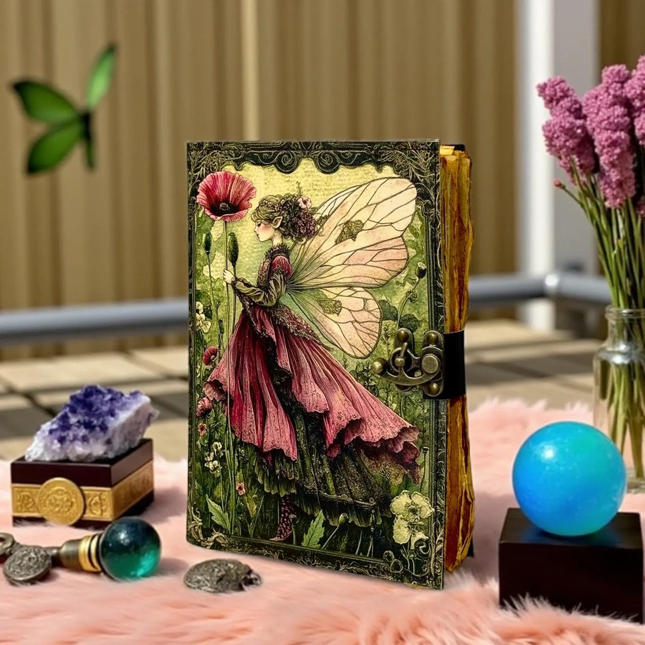 Vintage Leather Journal Notebook Leather Diary Butterfly | Craft Junky Store