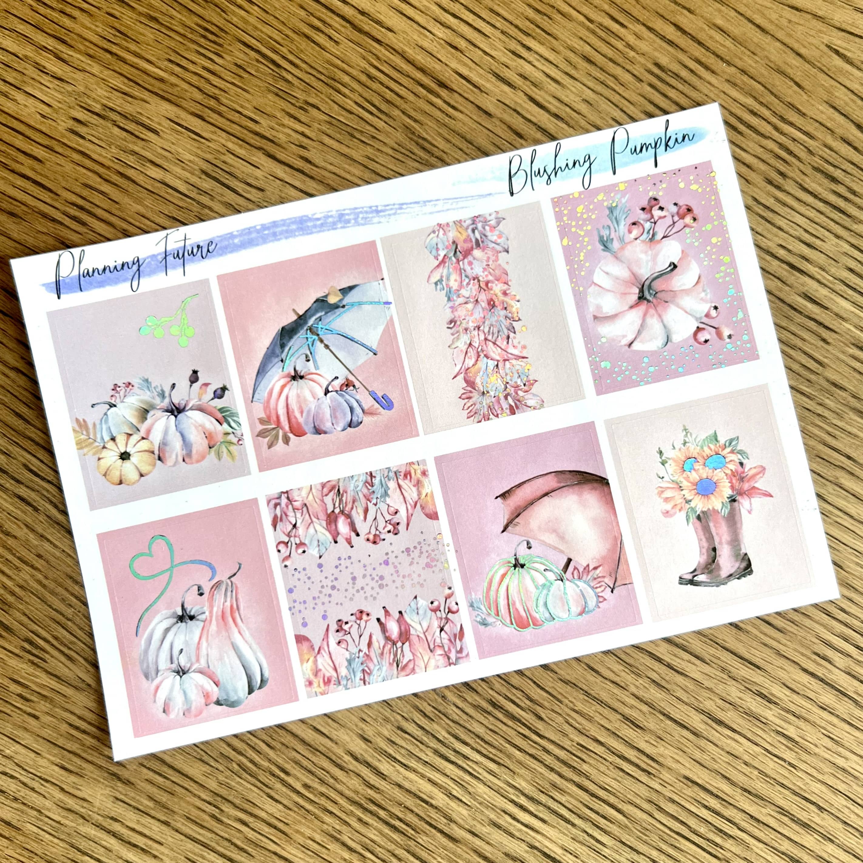 Sticker sheet Blushing Pumpkin | Planning Future