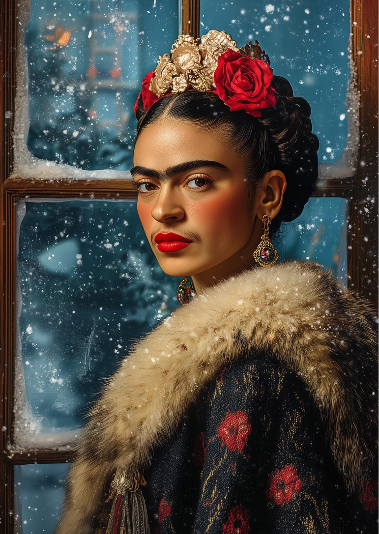 Postcard Frida Kahlo Baking Day | Fripperies, A6