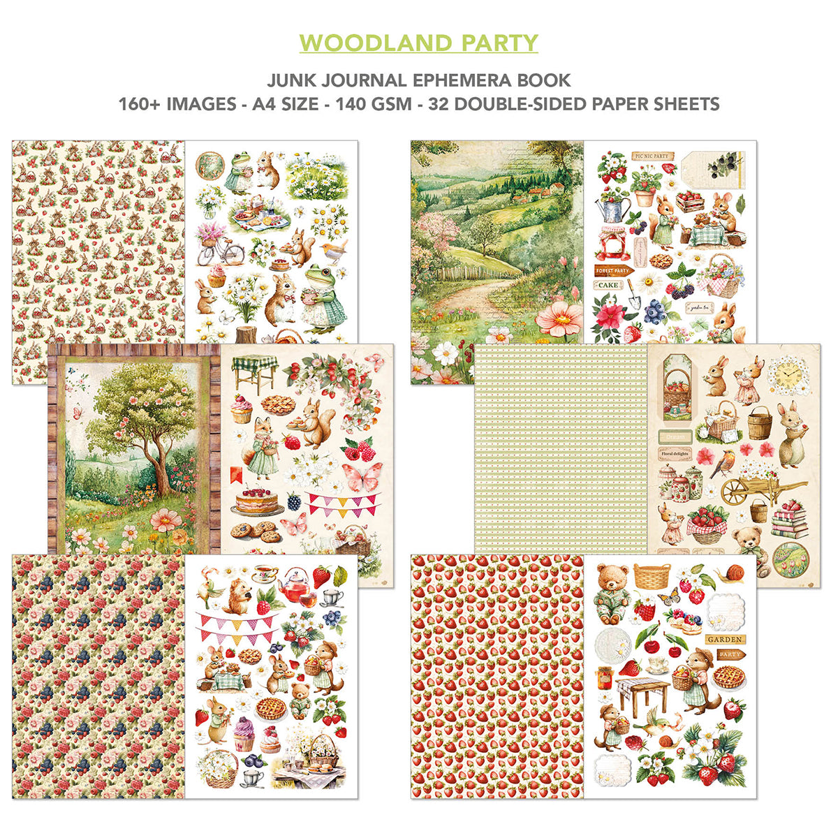 Craft book Woodland Party A4 | Ciao Bella