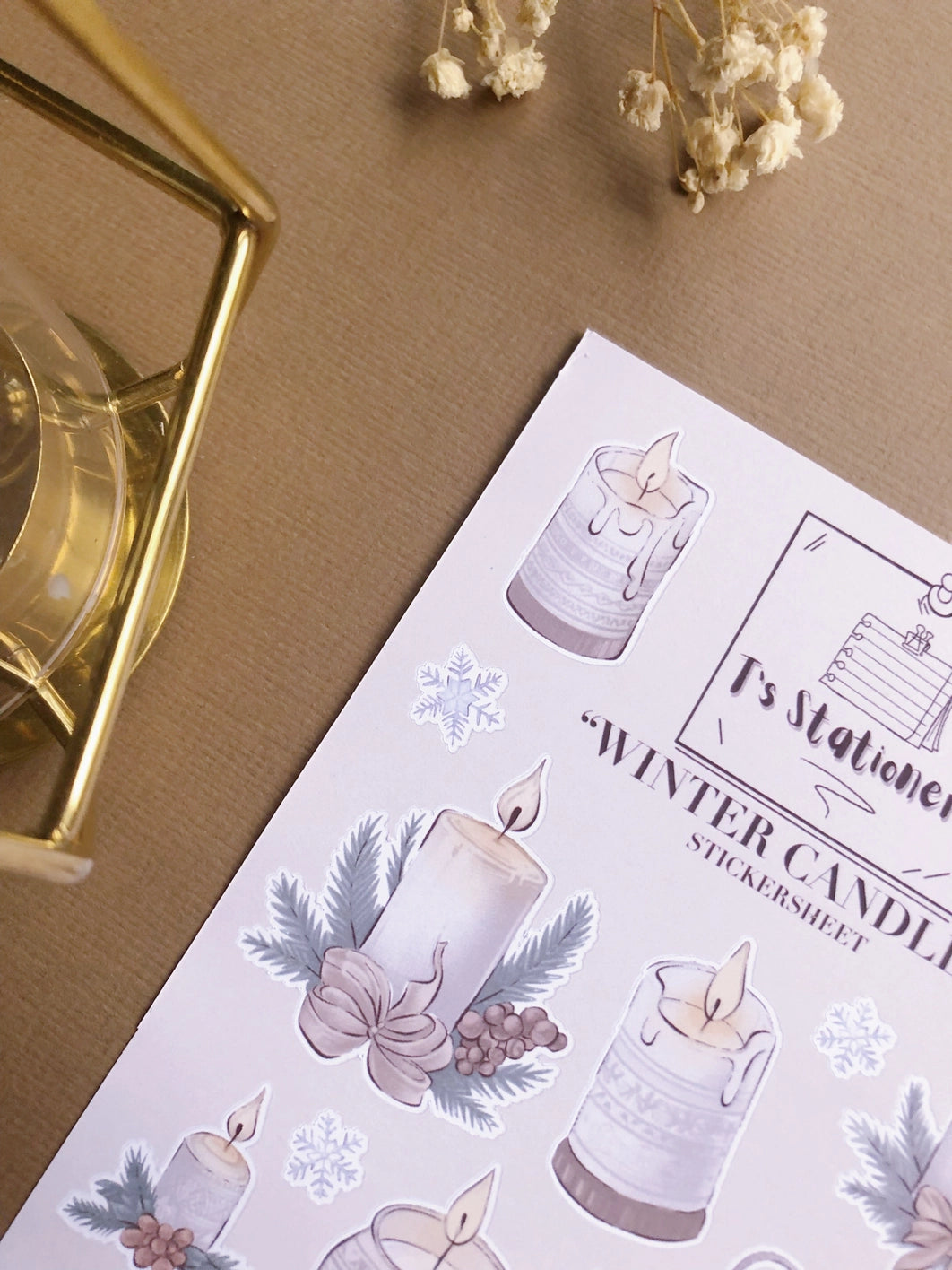 Sticker sheet Winter Lanterns | T's Stationery OUTLET