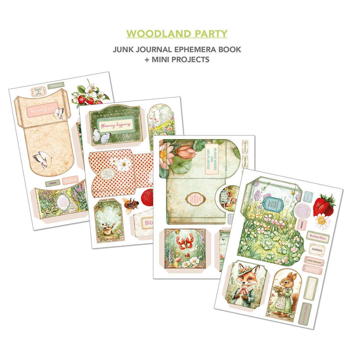 Askartelukirja Woodland Party A4 | Ciao Bella
