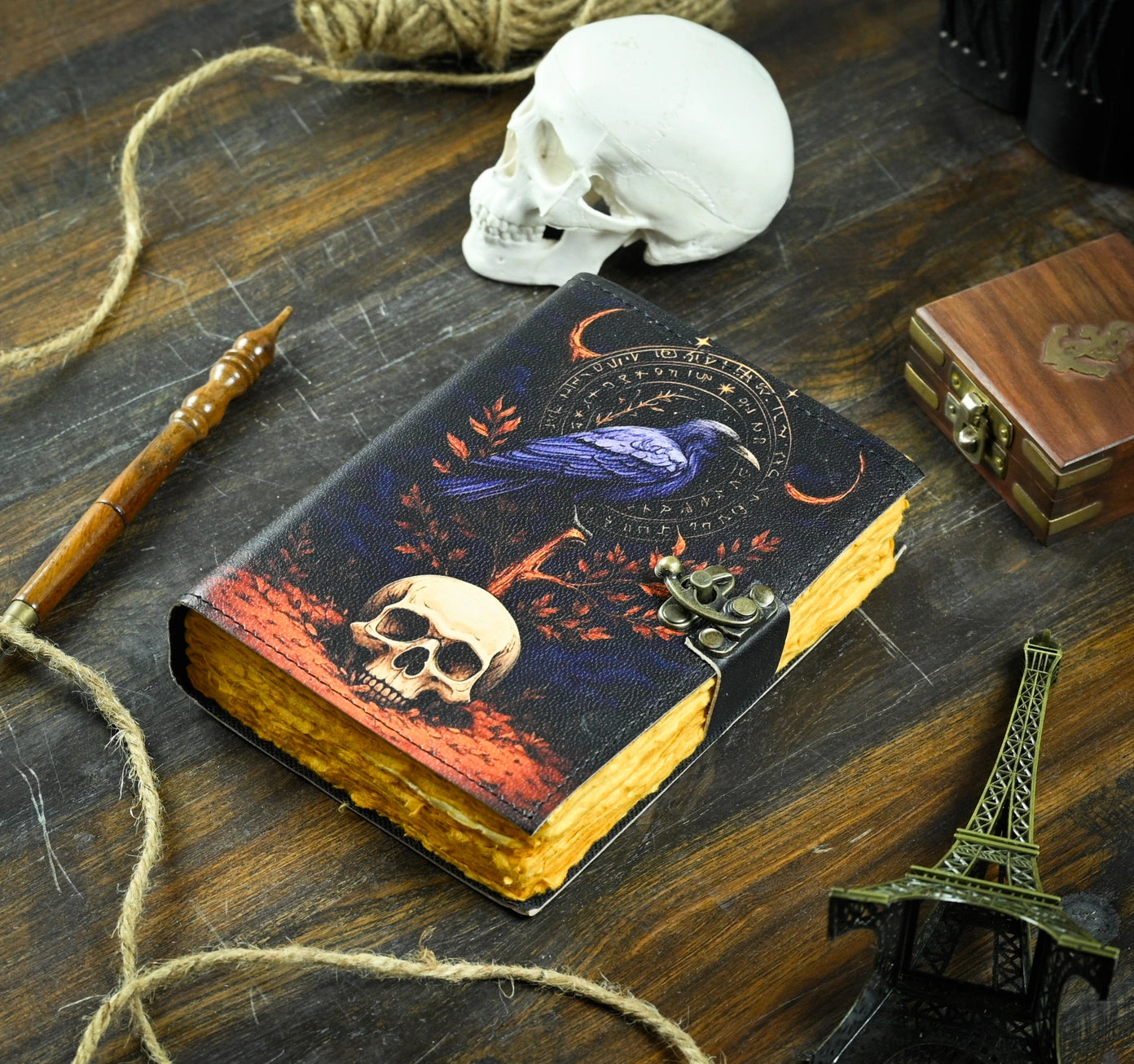 Vintage Leather Journal Notebook Leather Diary Butterfly | Craft Junky Store