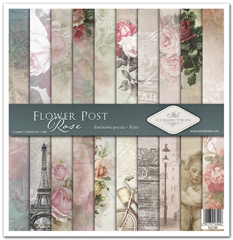 Paperisetti Flower Post - Rose 30 x 30cm | ITD Collection