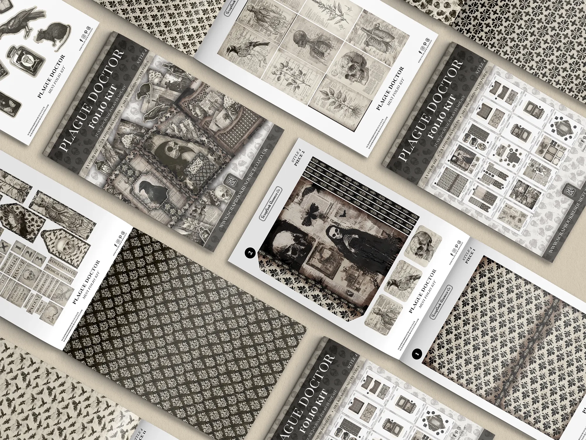 Paper pad The Plague Doctor 15 x 18 | Scrapbook Resource Co