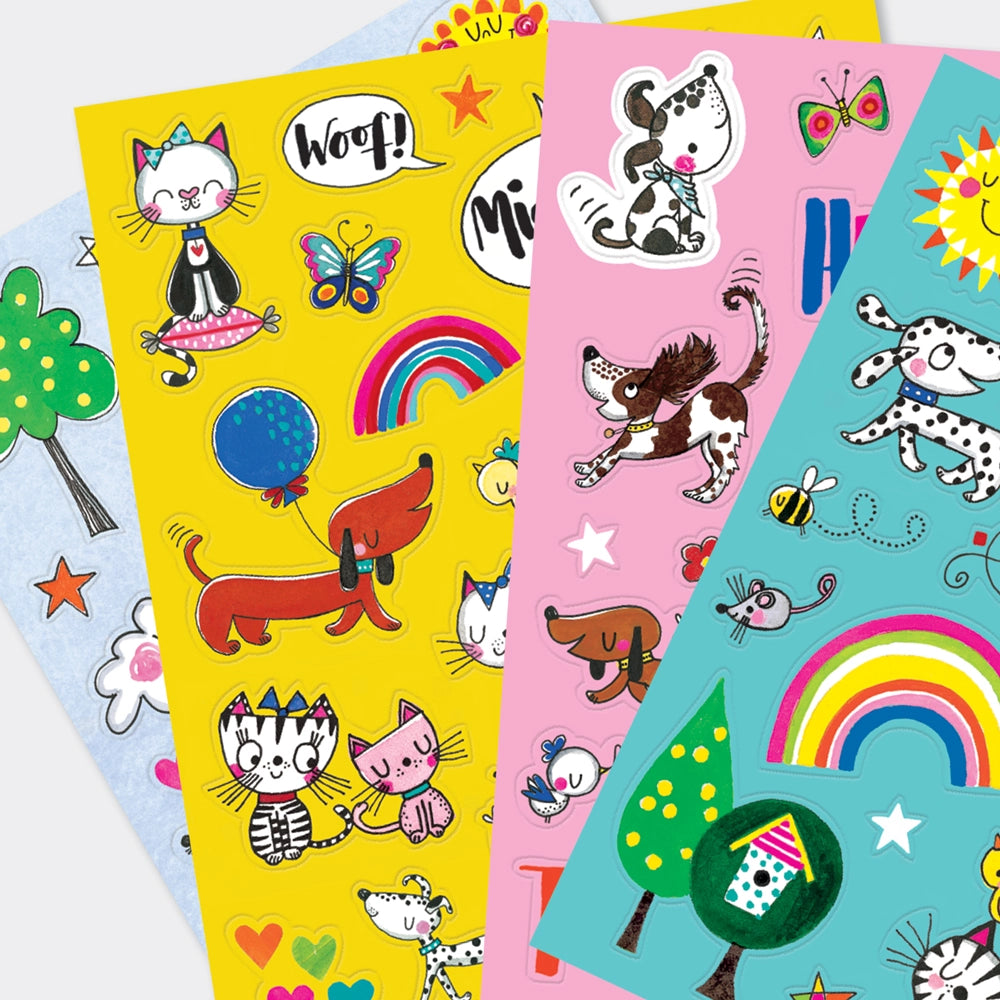 Sticker book Joyful Little Stickers 4 sticker sheets | Rachel Ellen Design