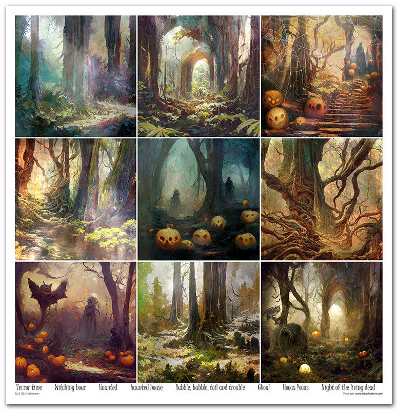 Paperisetti Halloween 30 x 30cm | ITD Collection