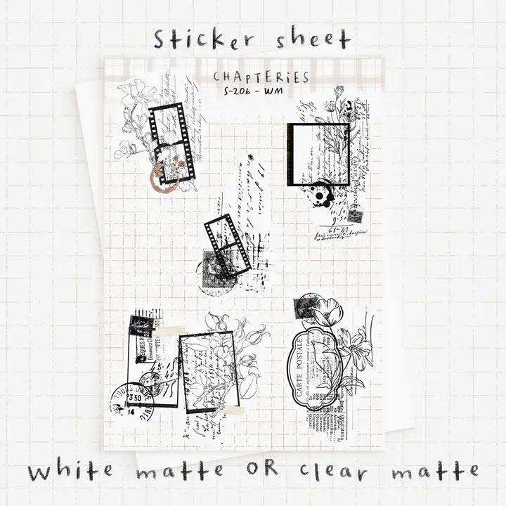 Sticker sheet Vintage Memories | Chapteries