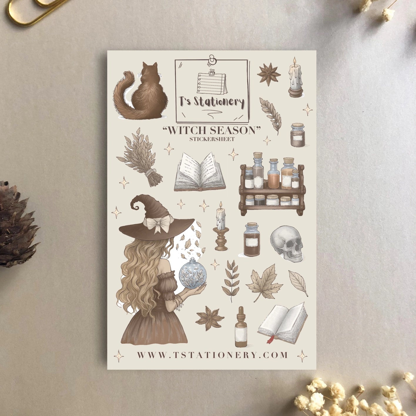 Sticker sheet Witch's Kitchen | T's Stationery