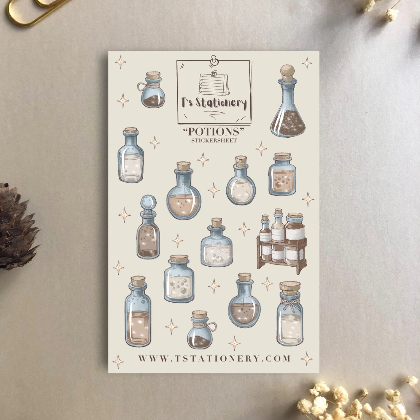 Sticker sheet Winter Lanterns | T's Stationery OUTLET