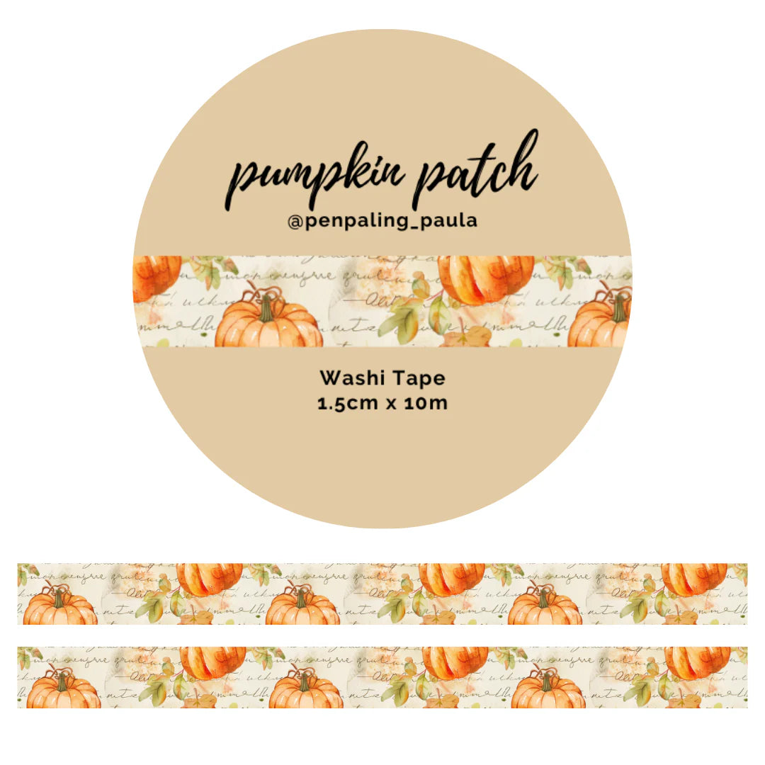 Washi Tape Pumpkin Patch | Penpaling Paula