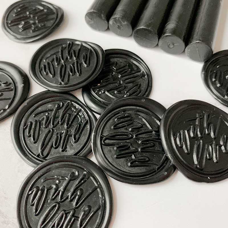 Sealing wax stick 1 pc - Black | ImagineDiy