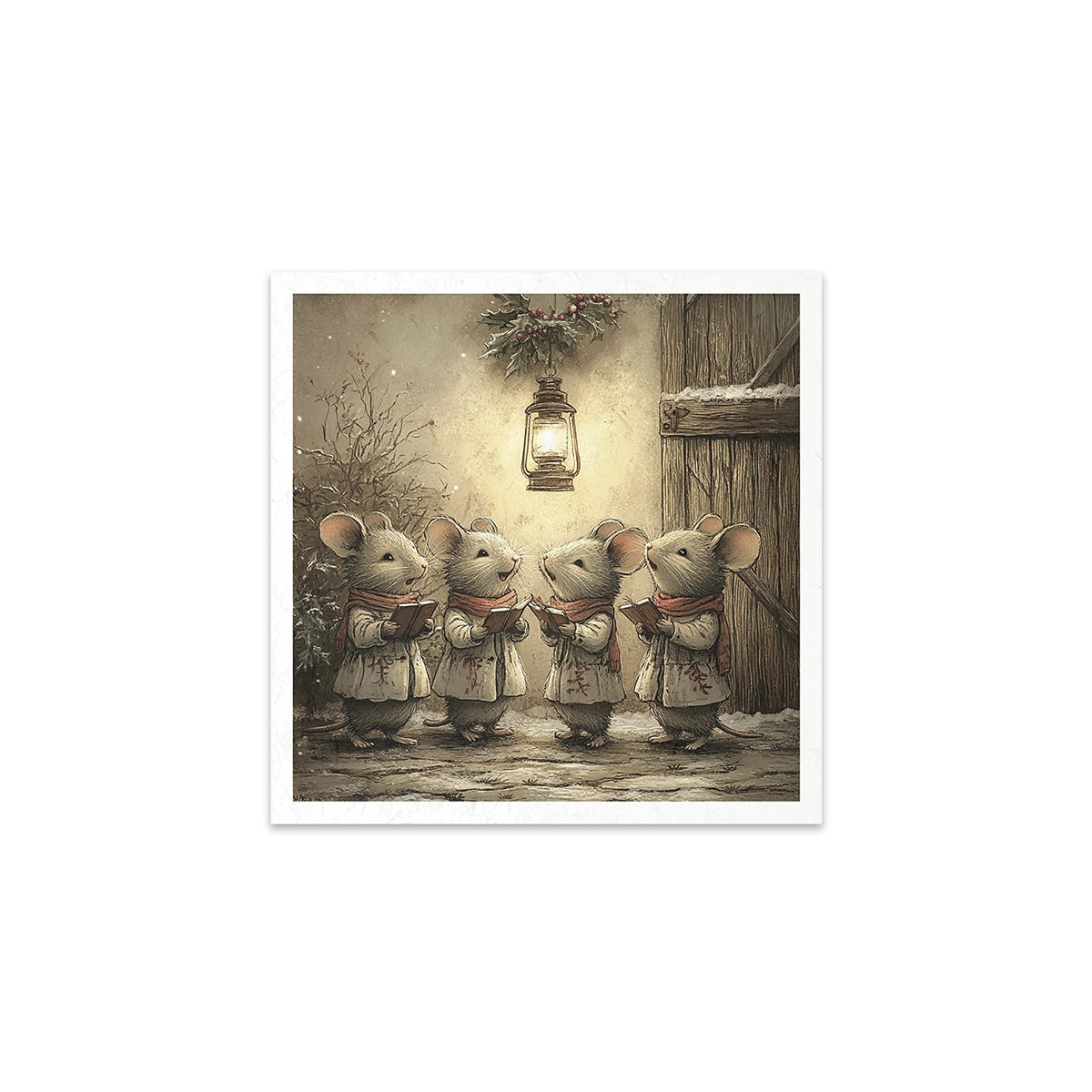 Riisipaperisetti Little Mouse 15 x 15cm | ITD Collection