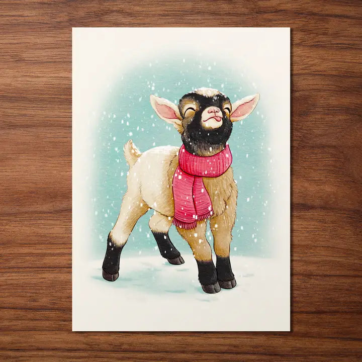 Postikortti Winter Goat | Firlefanz Design