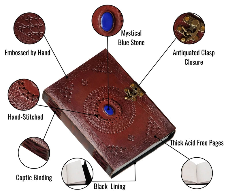 Vintage Leather Journal Notebook The Owl | Craft Junky Store