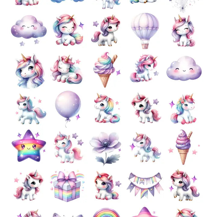 Tarra-arkki Unicorns | Sticker Varia