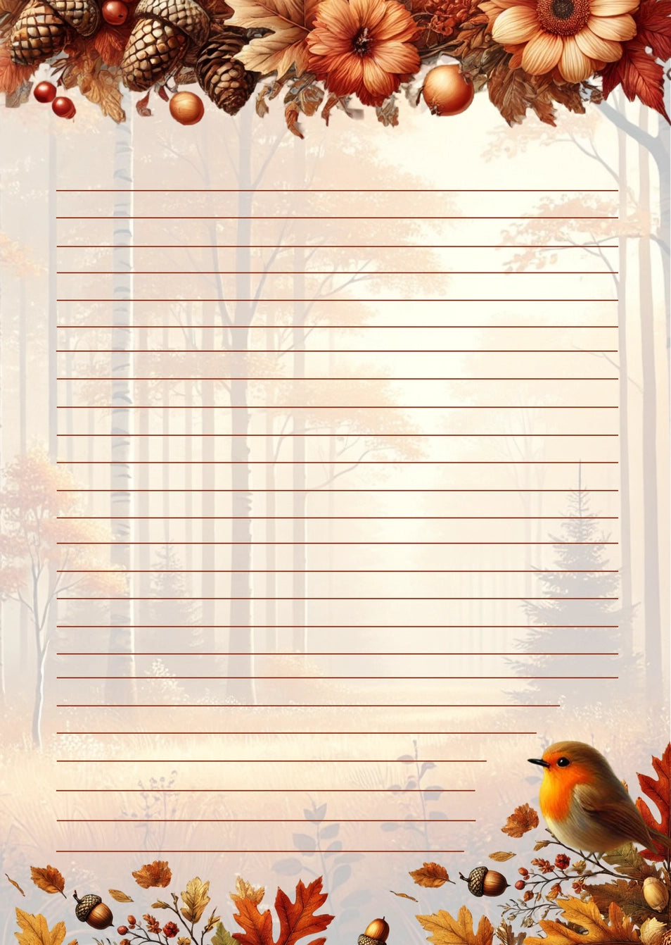 Notepad Forest Animals | Fripperies