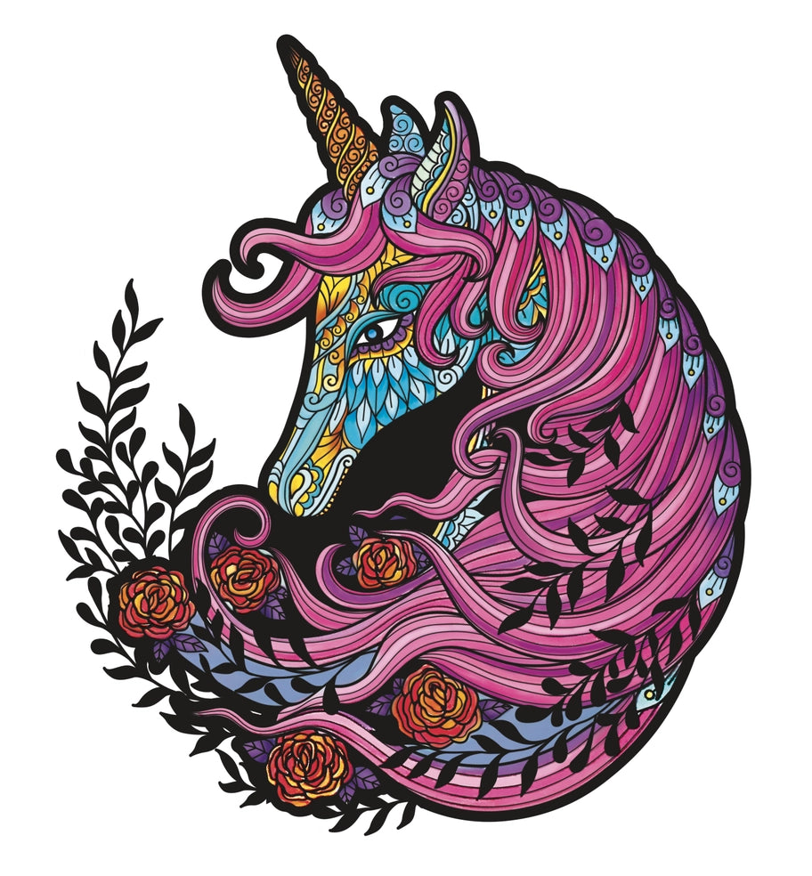 Samettivärityskuva Yksisarvinen | Graine Creative