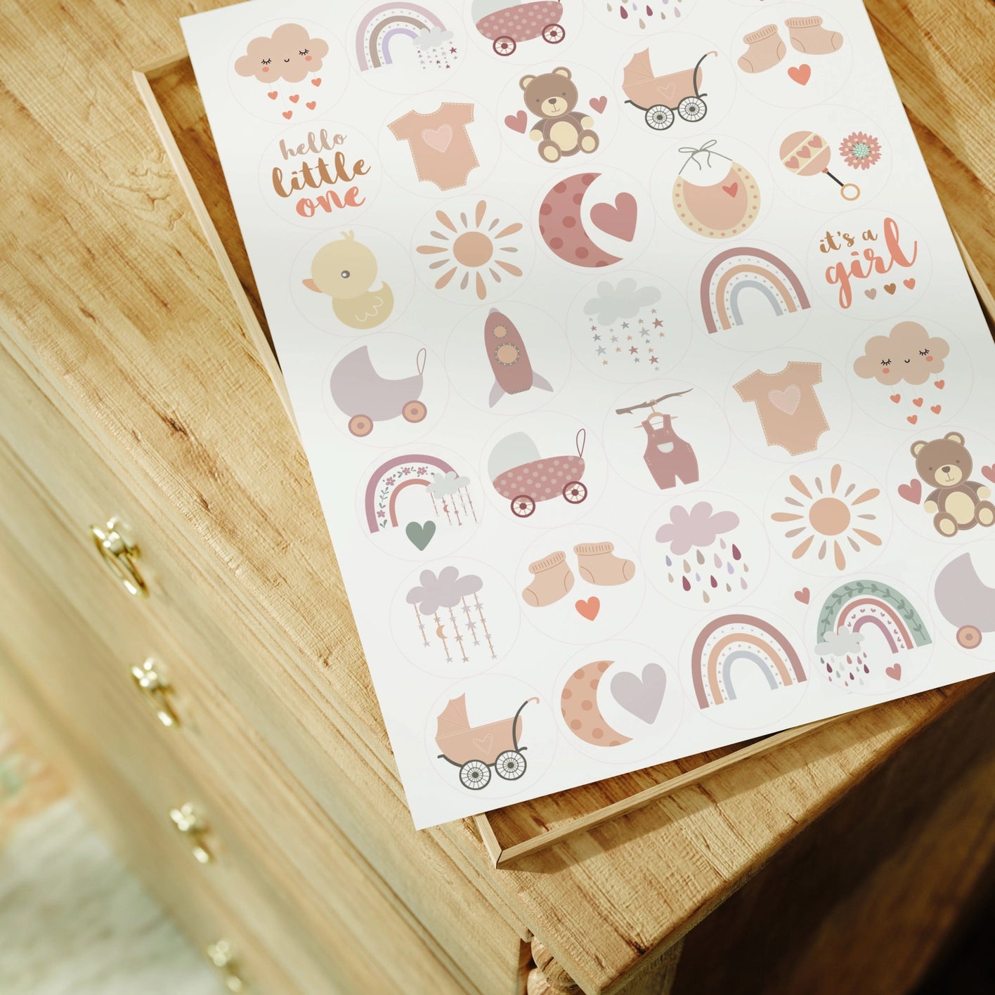 Tarra-arkki Baby Girl | Sticker Varia