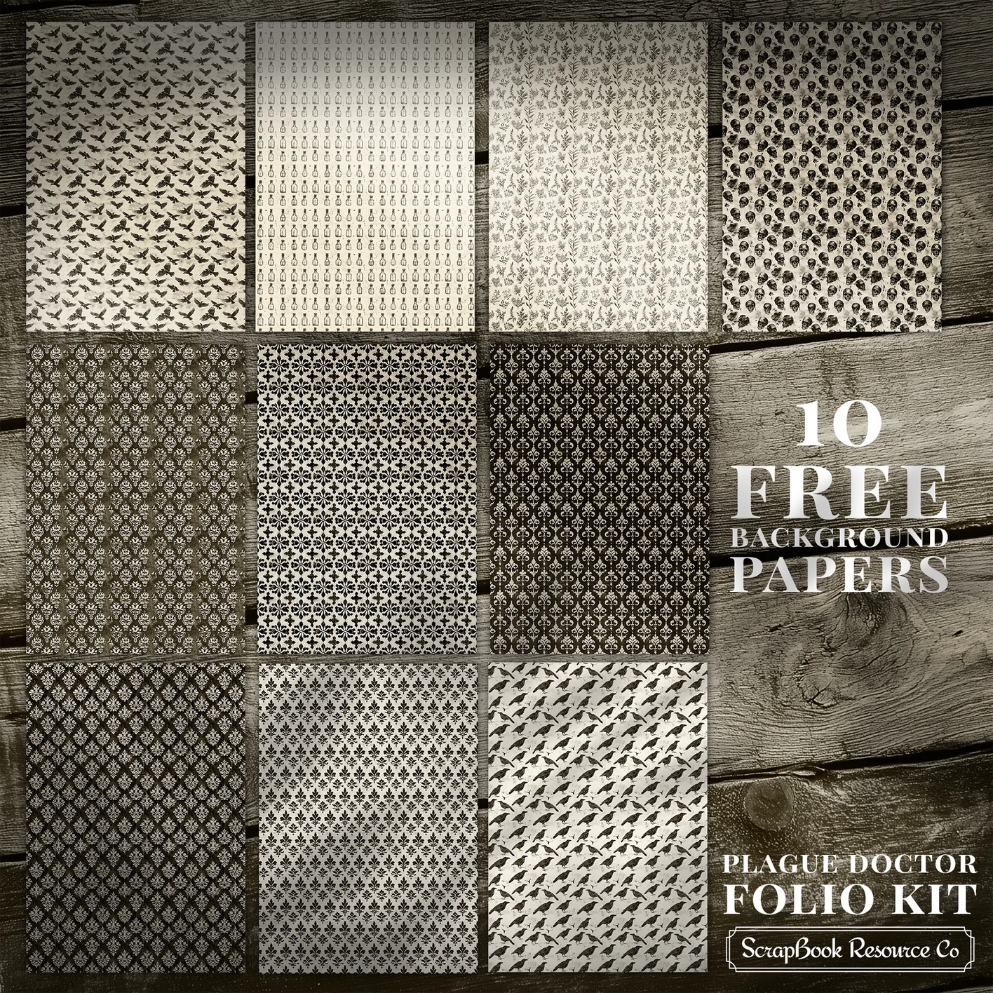 Paper pad The Plague Doctor 15 x 18 | Scrapbook Resource Co