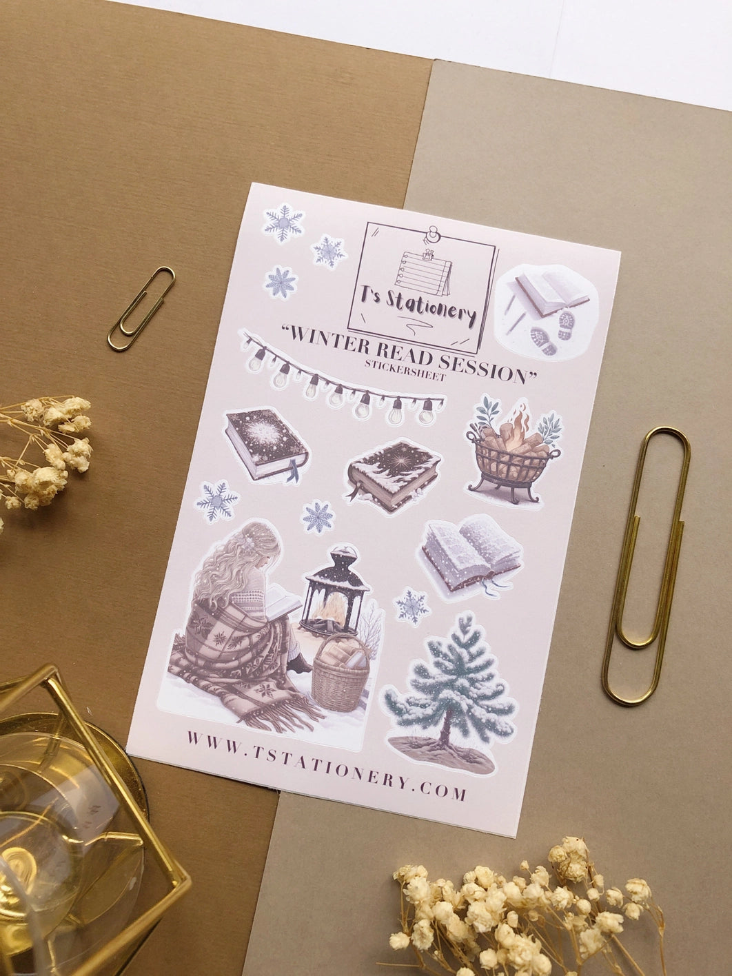 Sticker sheet Winter Lanterns | T's Stationery OUTLET