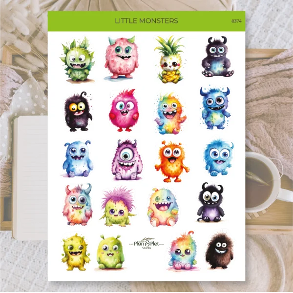 Sticker sheet Peacocks, transparent | Plan & Plot Studio