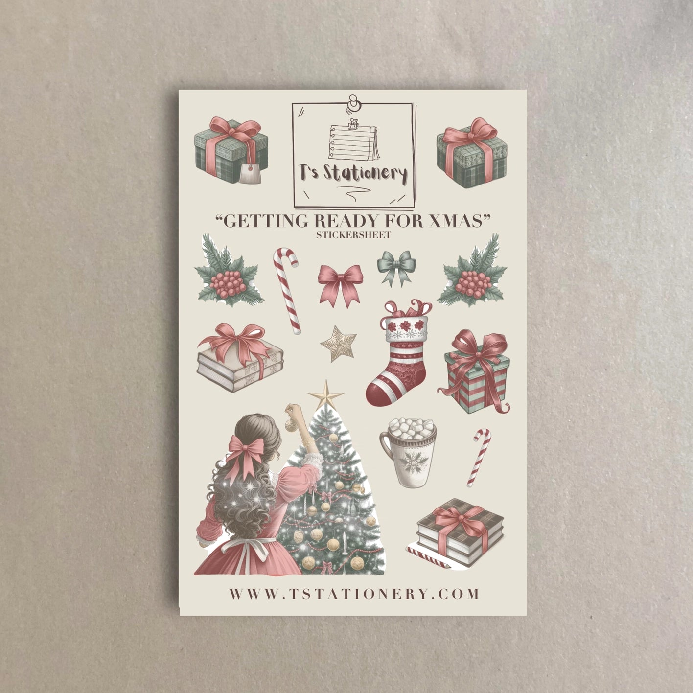 Sticker sheet Winter Lanterns | T's Stationery OUTLET