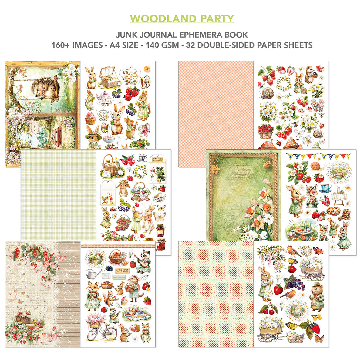 Craft book Woodland Party A4 | Ciao Bella