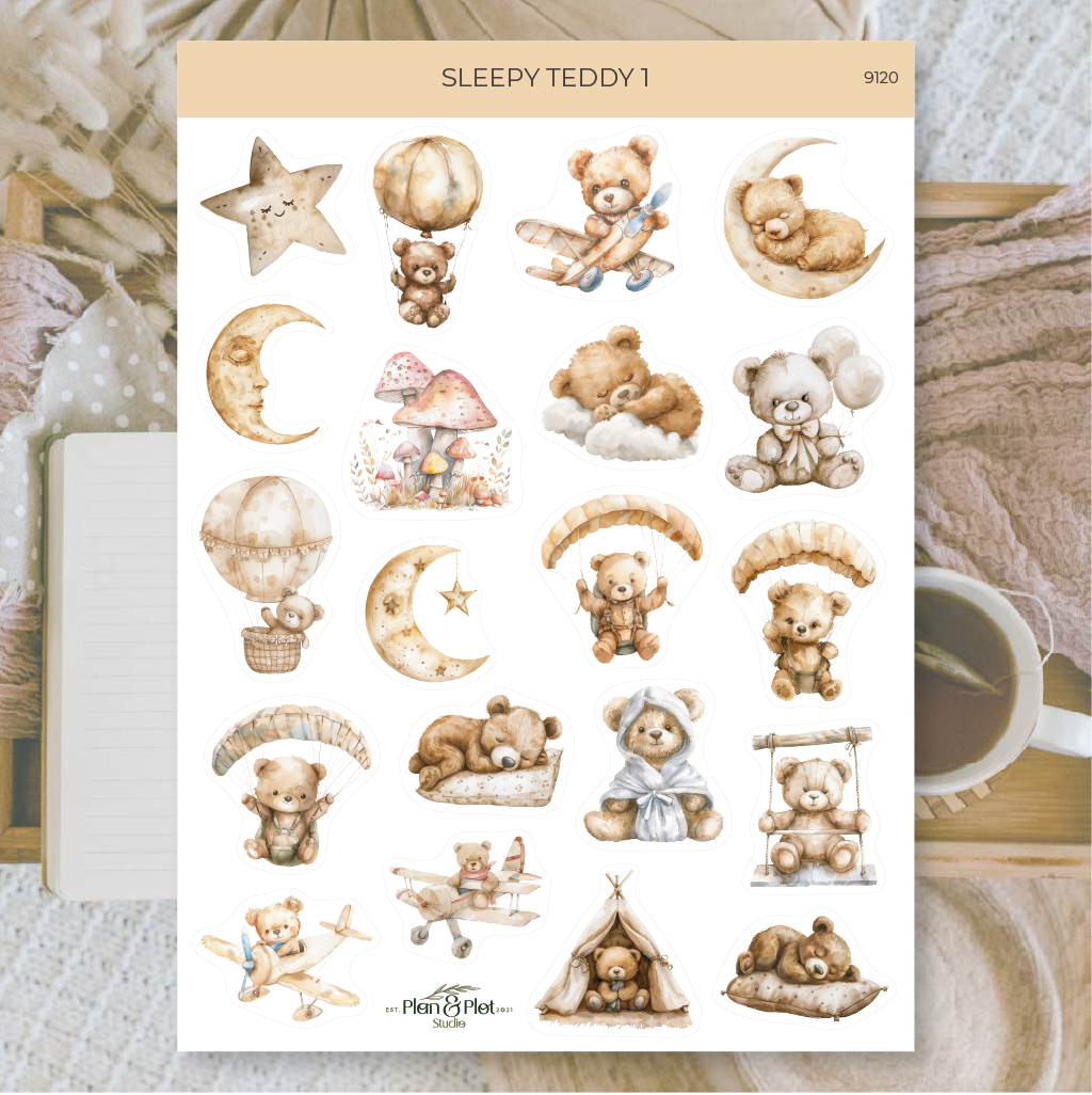 Sticker sheet Little Dragons transparent | Plan & Plot Studio