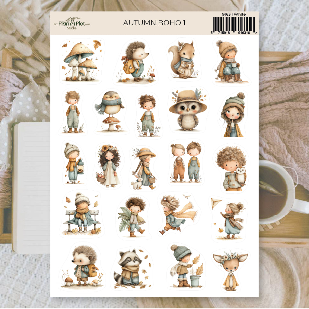 Sticker sheet Little Dragons transparent | Plan & Plot Studio