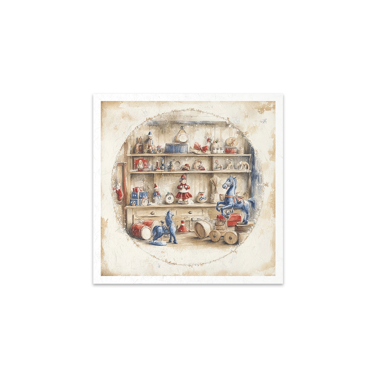 Riisipaperisetti Teddy Bear 15 x 15cm | ITD Collection