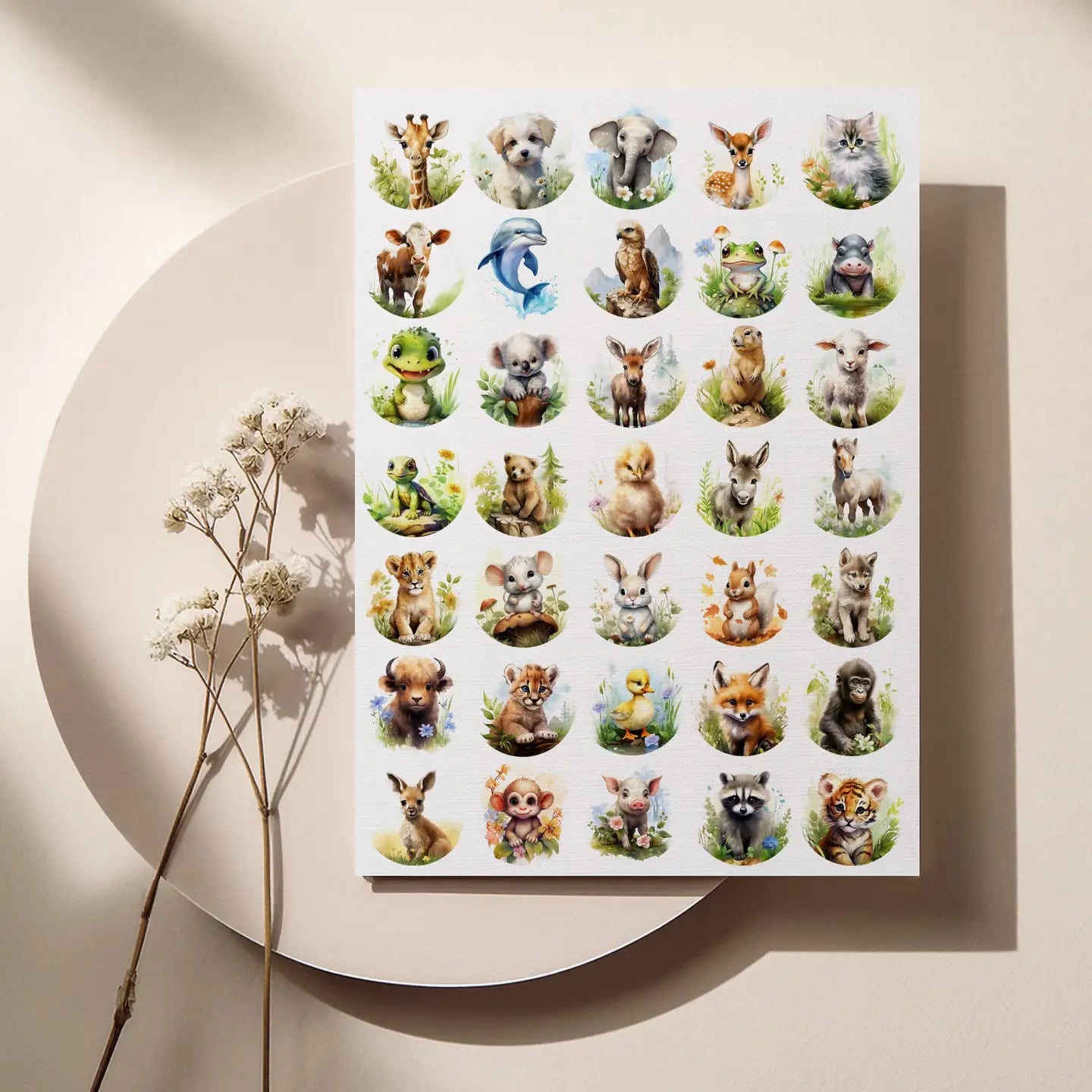 Tarra-arkki Animal Life | Sticker Varia