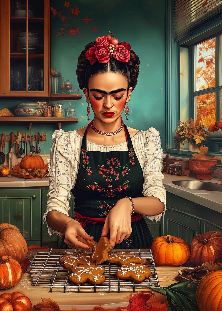 Postcard Frida Kahlo Baking Day | Fripperies, A6