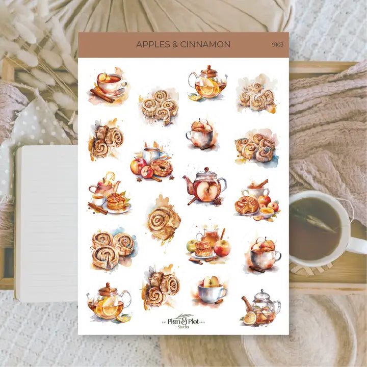 Sticker sheet Citrus, matte | Plan & Plot Studio