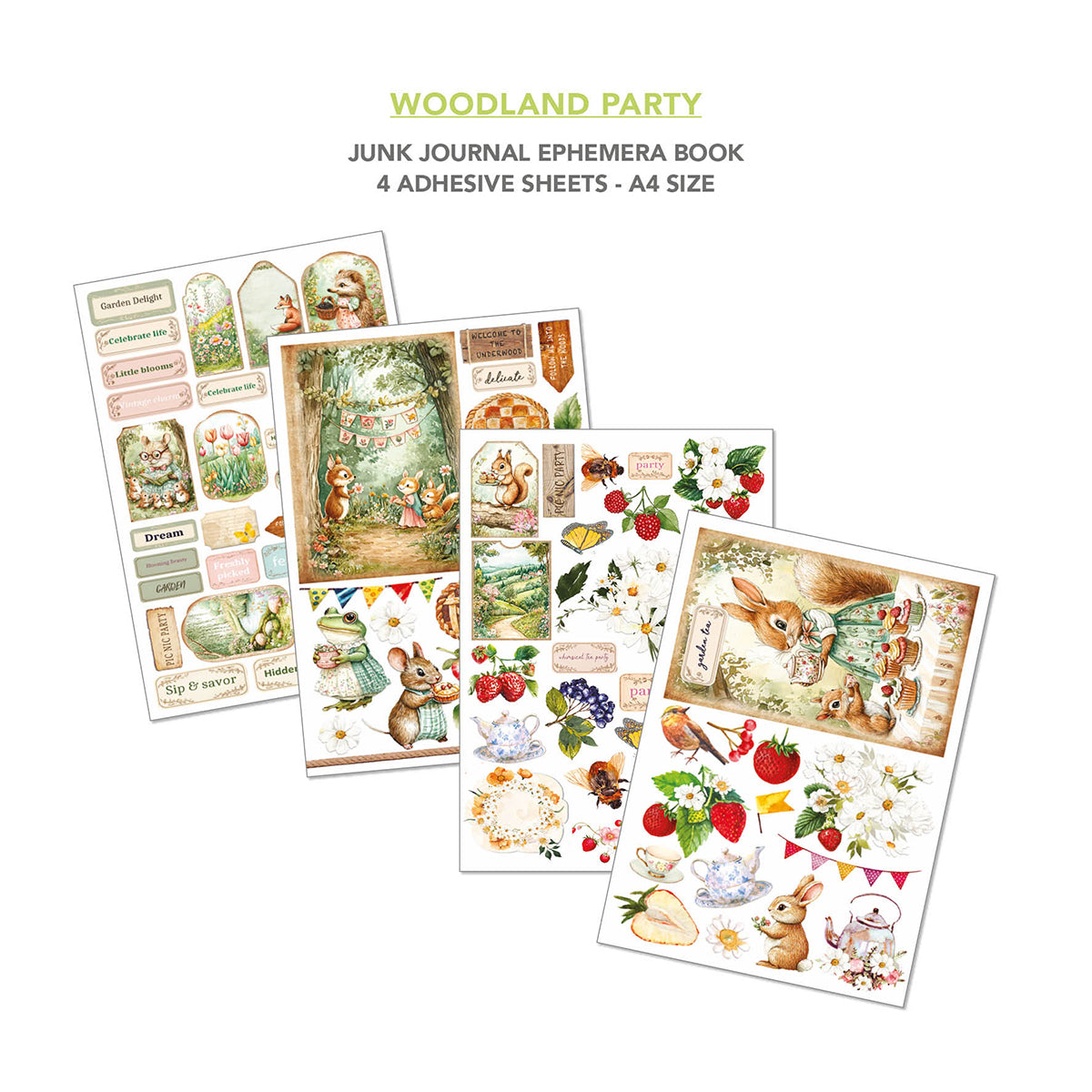 Askartelukirja Woodland Party A4 | Ciao Bella