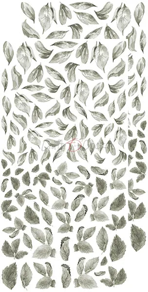 Paperikko Basic Leaves Set 2 Gray 15x30 cm | Craft O'Clock
