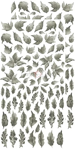 Paperikko Basic Leaves Set 2 Gray 15x30 cm | Craft O'Clock