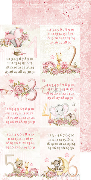 Paper bag Oh, Girl Extras papers Baby's First Year 15 x30 cm | Craft O'Clock