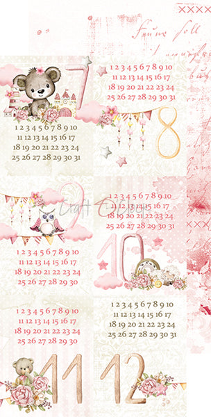 Paper bag Oh, Girl Extras papers Baby's First Year 15 x30 cm | Craft O'Clock