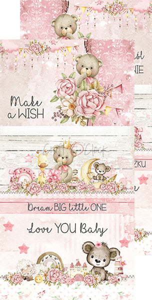 Paper bag Oh, Girl Extras papers Baby's First Year 15 x30 cm | Craft O'Clock