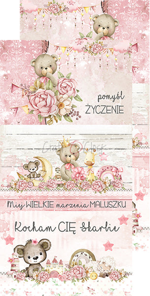 Paper bag Oh, Girl Extras papers Baby's First Year 15 x30 cm | Craft O'Clock