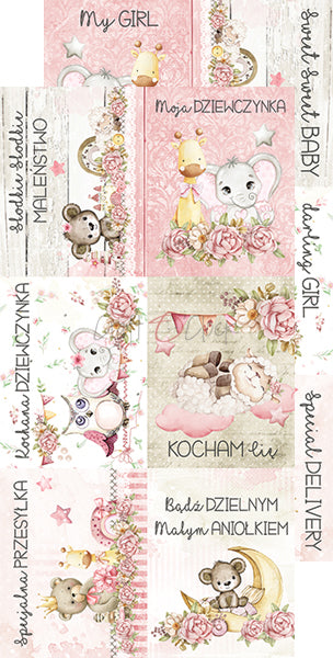 Paper bag Oh, Girl Extras papers Baby's First Year 15 x30 cm | Craft O'Clock