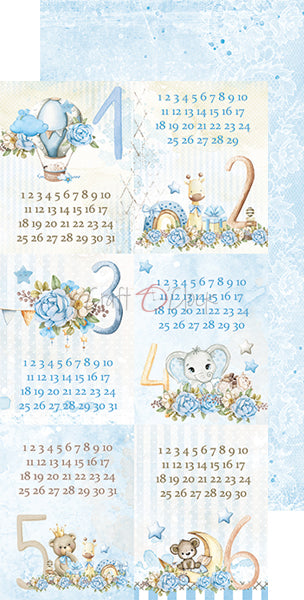 Paper bag Oh, Boy Extras papers Baby's First Year 15 x30 cm | Craft O'Clock