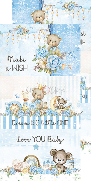 Paper bag Oh, Boy Extras papers Baby's First Year 15 x30 cm | Craft O'Clock