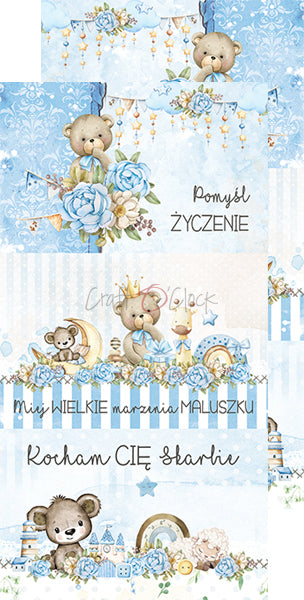 Paper bag Oh, Boy Extras papers Baby's First Year 15 x30 cm | Craft O'Clock