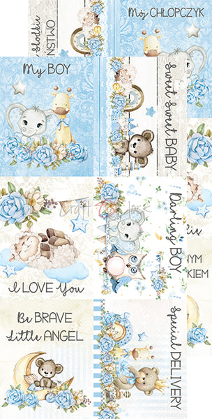 Paper bag Oh, Boy Extras papers Baby's First Year 15 x30 cm | Craft O'Clock