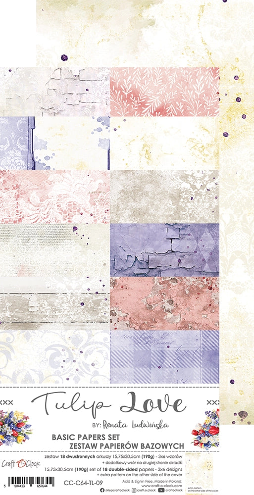 Paper bag Tulip Love 15x30 cm | Craft O'Clock