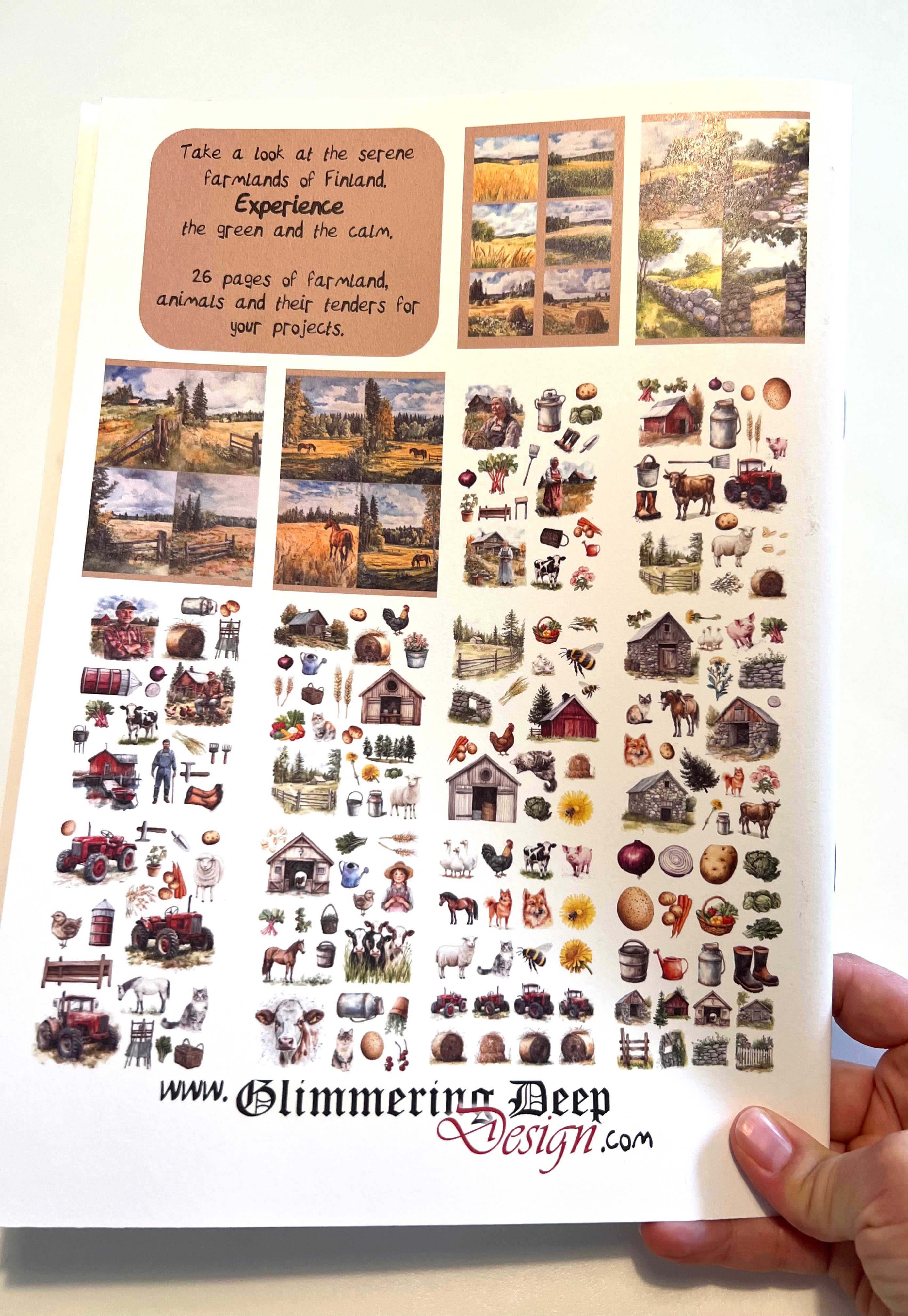 Craft book Cottages & Saunas A4 | Glimmering Deep