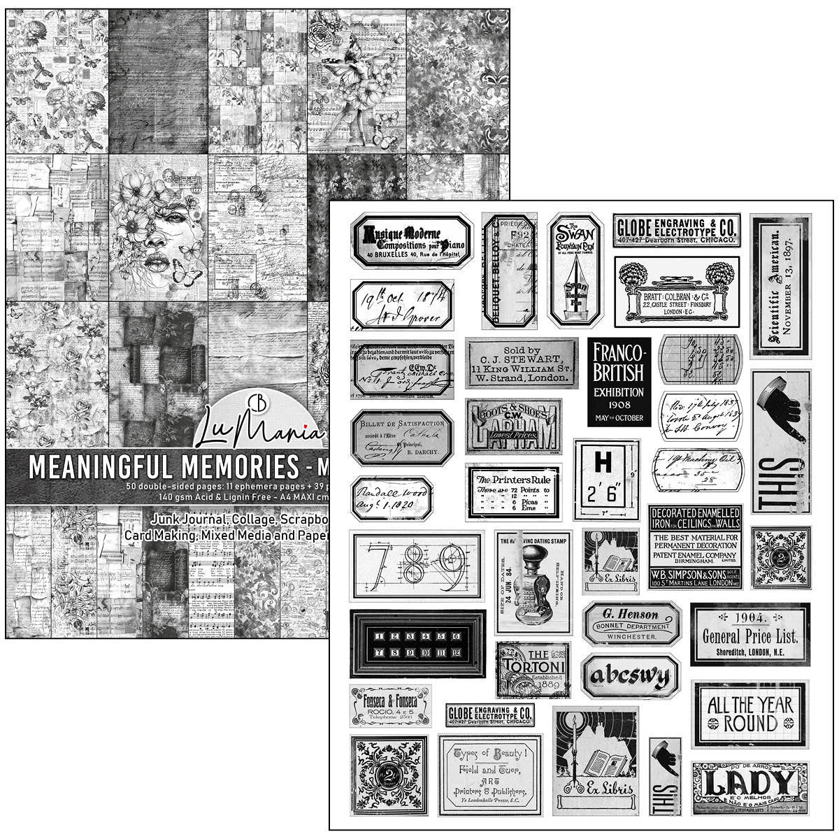 Askartelukirja A4 Mixed Media Book - Meaningful Memories | Ciao Bella