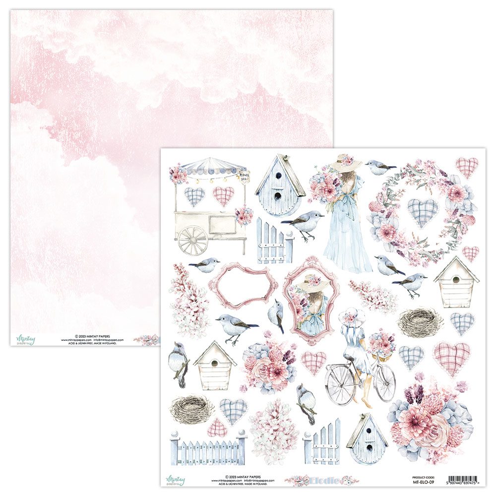 Large paper Elodie 30x30 Paper Elements | Mintay Papers